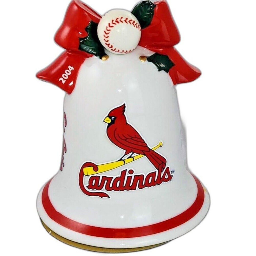2004 St Louis Cardinals Danbury Mint Santa's Bell Christmas Ornament